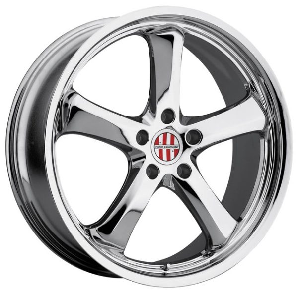 Victor Turismo 8x19 ET45 5x130 d71.6 Hyper Silver Mirror Cut Lip